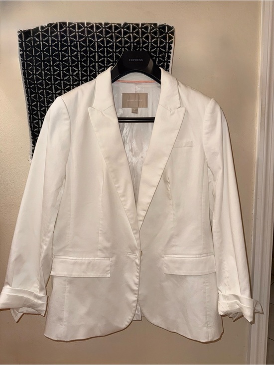 Banana Republic Jackets & Blazers - Banana Republic Beige Label White Lined Jacket